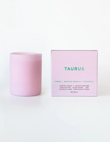 Taurus Zodiac Candle