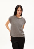 Oneliaa Lovely Stripes Organic Cotton T Shirt - Black/Light Desert