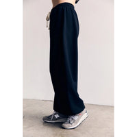 Oversized Wide Jogger Pants AAB501 - Black