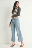 High Rise Utility Wide Leg - Light Denim