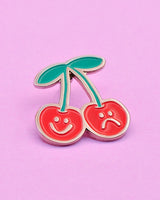 Cherry Fruit Enamel Lapel Pin