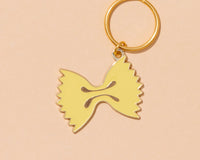 Farfalle Bowtie Pasta Enamel Food Keychain