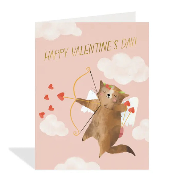 Kitten Cupid Card