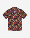 Purple Tropical Printed Camp Shirt