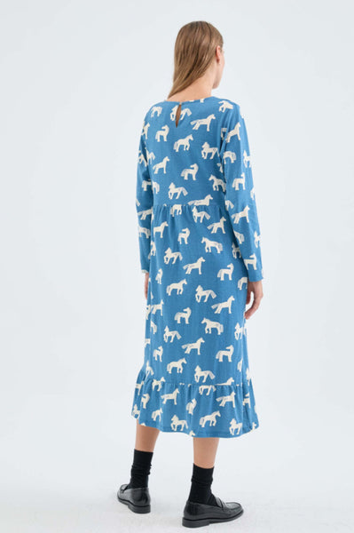 Horse shop print dress