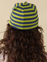 Stripped 1x1 Rib Knit No Fold Beanie