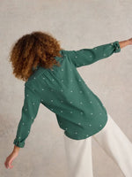 Sophie Organic Cotton Shirt - Green Multi