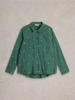 Sophie Organic Cotton Shirt - Green Multi