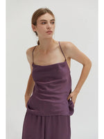 Emberley Textured Satin Tank Top