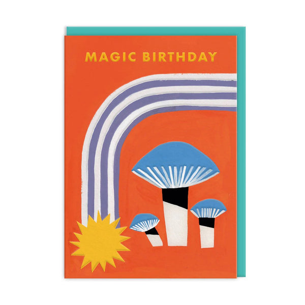 Magic Mushrooms Birthday Greeting Card