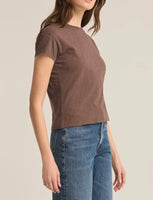 Modern Slub Tee - Deep Taupe