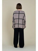 Grid Sweater - Greige