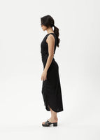 Mirage Bamboo Sheer Maxi Dress - Black