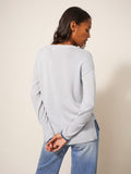 Olive Jumper - Light Grey