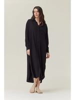 Maxi Shirt Dress - Black