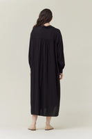 Maxi Shirt Dress - Black