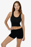 Cotton Spandex 2x1 Rib Crop Tank