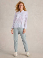 Sophie Organic Cotton Shirt - Ivory Multi