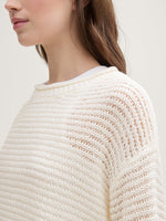 Taped Yarn Pullover