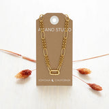 Oval Link Statement Chain Necklace