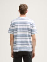 Striped T Shirt - White/Blue Multicolour