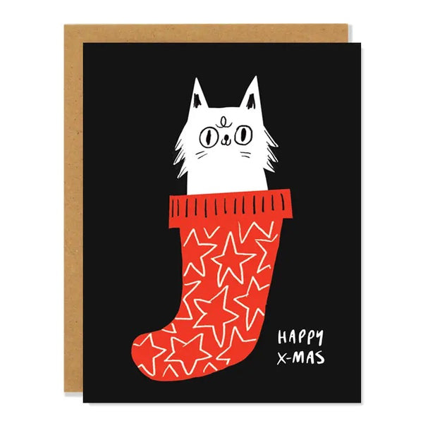 Christmas Socking Greeting Card