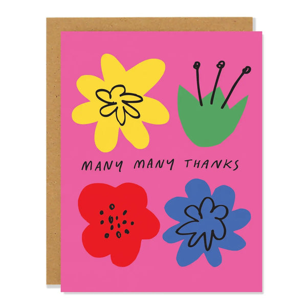 Flower Thanks Greeting Card