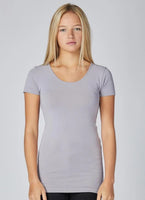 Bamboo Short Sleeve Scoop Neck Top