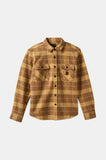 Bowery Heavyweight Flannel - Yellow Curry/Pinecone Brown