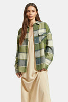 Bowery Classic Flannel - Blue Mirage/Dill Plaid