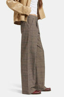 Ludlow Pant - Brown/Cream Houndstooth