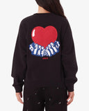 Heart Crew Fleece - Digital Black