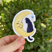 Moon & Cat Sticker