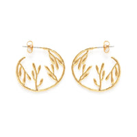 Tropical Jungle Hoop Earrings