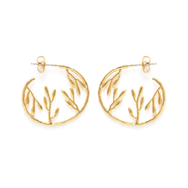 Tropical Jungle Hoop Earrings