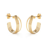 Vintage Style Cut Out Hoop Earrings