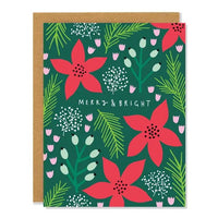 Poinsettias Greeting Card