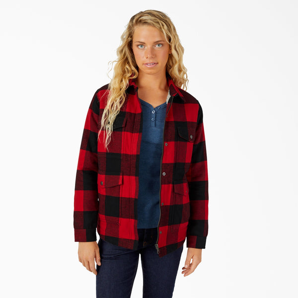 Flannel Fleece Lined Chore Coat - Buffalo Plaid