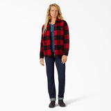 Flannel Fleece Lined Chore Coat - Buffalo Plaid