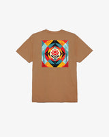 Geometric Power Canvas Classic Tee - Brown Sugar