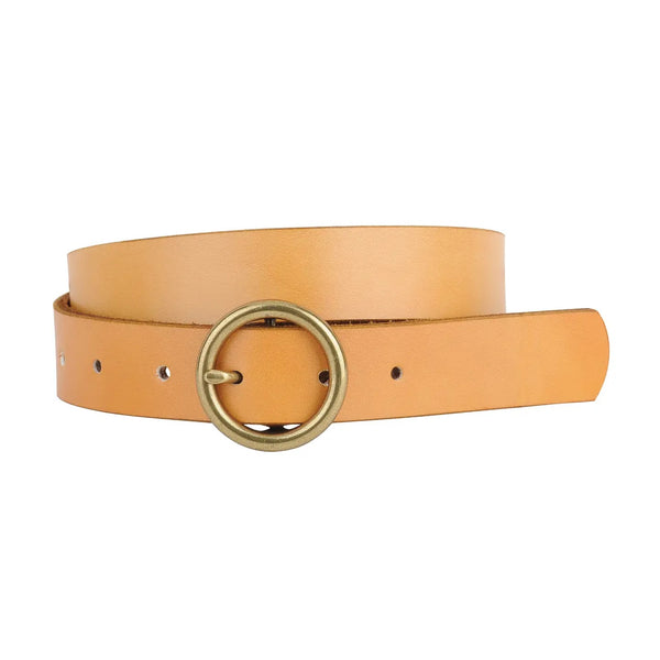 Belt with circle buckle hotsell