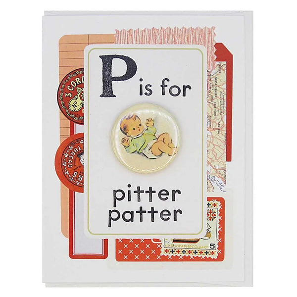 Pitter Patter Greeting Card