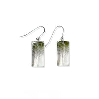 Small Green Tree Earring