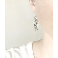 Tall Oval Forest Earring