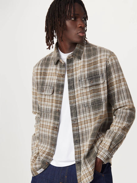 The Check Flannel Shirt - Grey