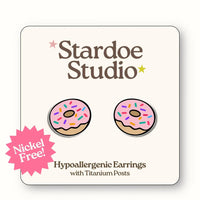 Pink Donut Earrings