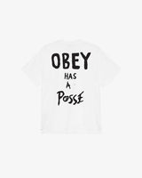 Obey Has A Posse Heavyweight Classic Tee - White