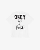 Obey Has A Posse Heavyweight Classic Tee - White