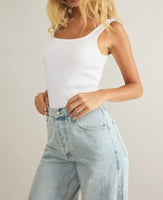 Danya Rib Tank - White