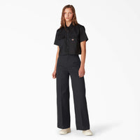 Wide Leg Work Pant - Stonewash Black